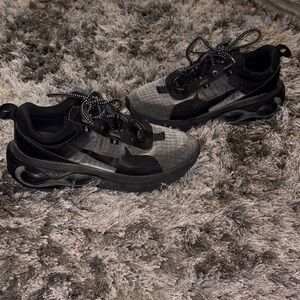 Men's Black and Gray Athletic Shoes (will wipe/dust on bottom prior to shipping)
